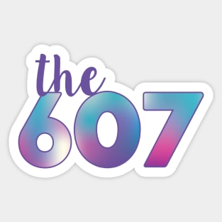 The 607 Area Code Sticker